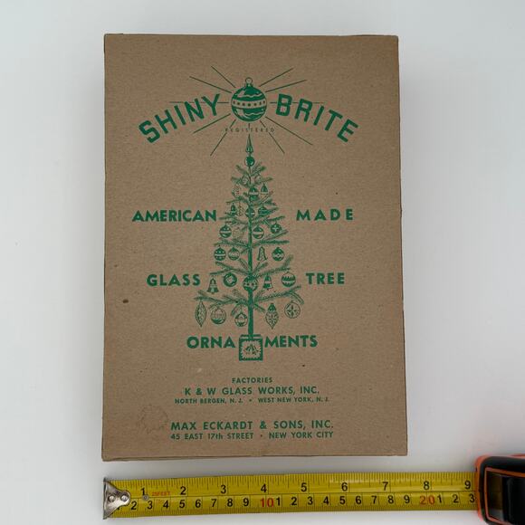 1940's Era Shiny Brite Box and Glass Ornaments Made in USA Max Eckardt - Picture 12 of 15